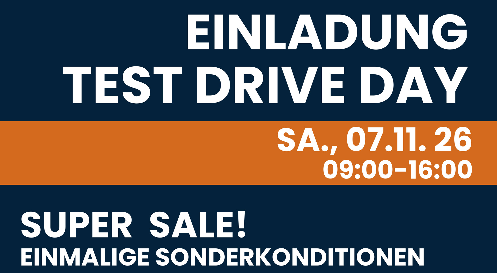 EINLADUNG | HERBST TEST DRIVE DAYS 2026